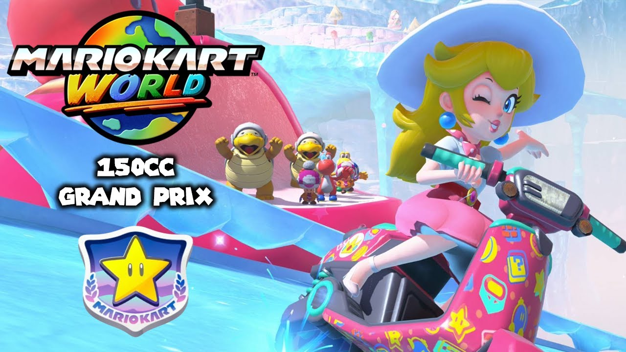Mario Kart World: Grand Prix - 150cc Star Cup w/ Peach (3 Stars)