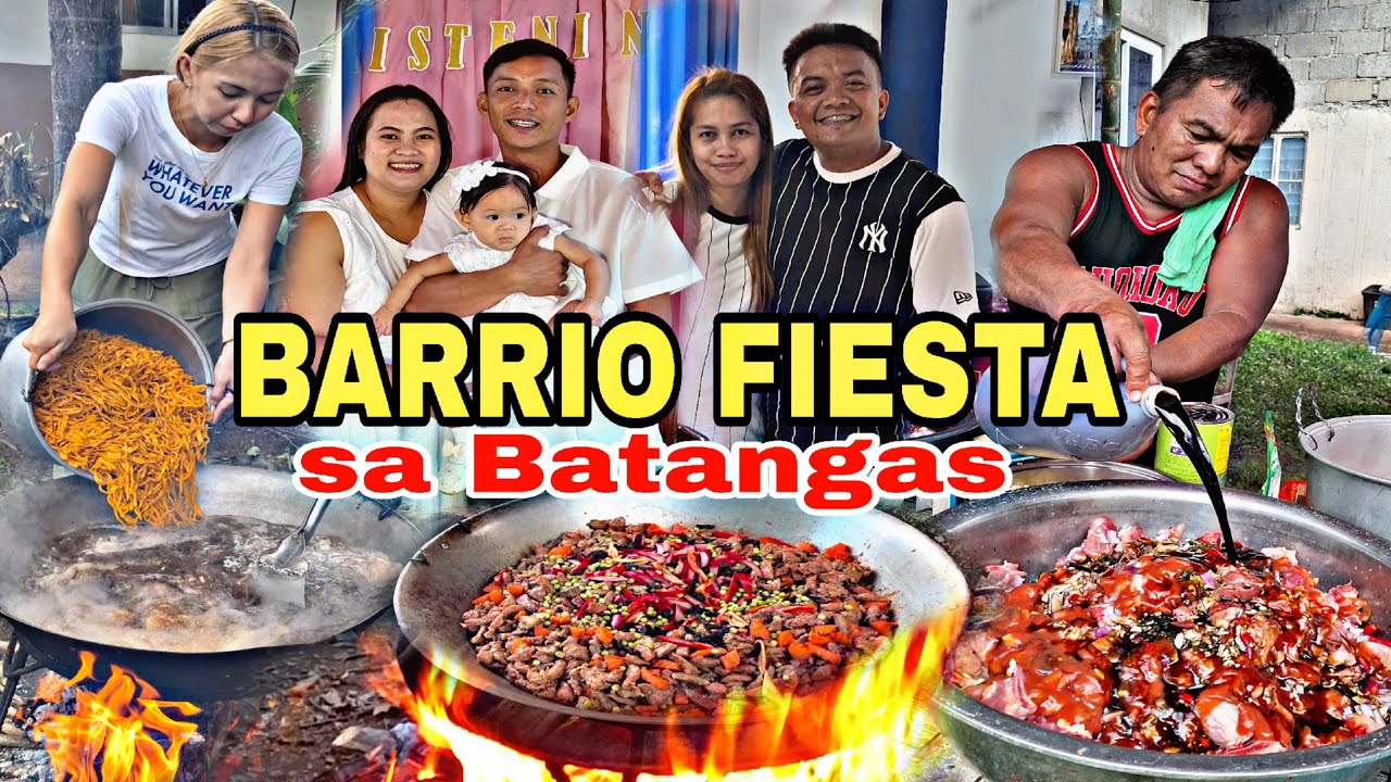BARRIO FIESTA sa Batangas | Mga Lutong Probinsya| Fiesta, House Blessing + Christening