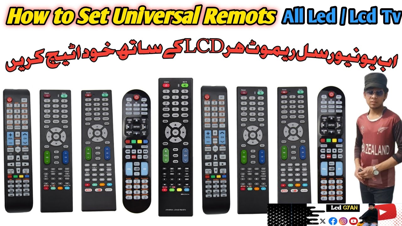 Universal Remote Apni Lcd Ke Saath Khud Attech kren | How To Connect Universal Remote Any Lcd brands