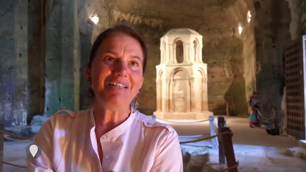 Aubeterre-sur-Dronne, Petite Cité de Caractère en Charente - l'église souterraine Saint-Jean