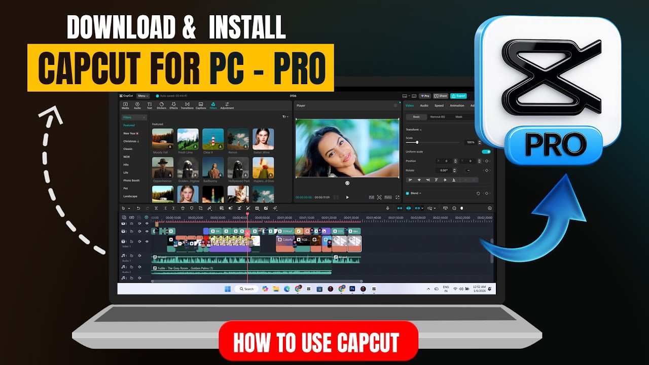CapCut for PC — How to Install CapCut on Laptop | Laptop Me CapCut Install Kaise Kare | CapCut PRO