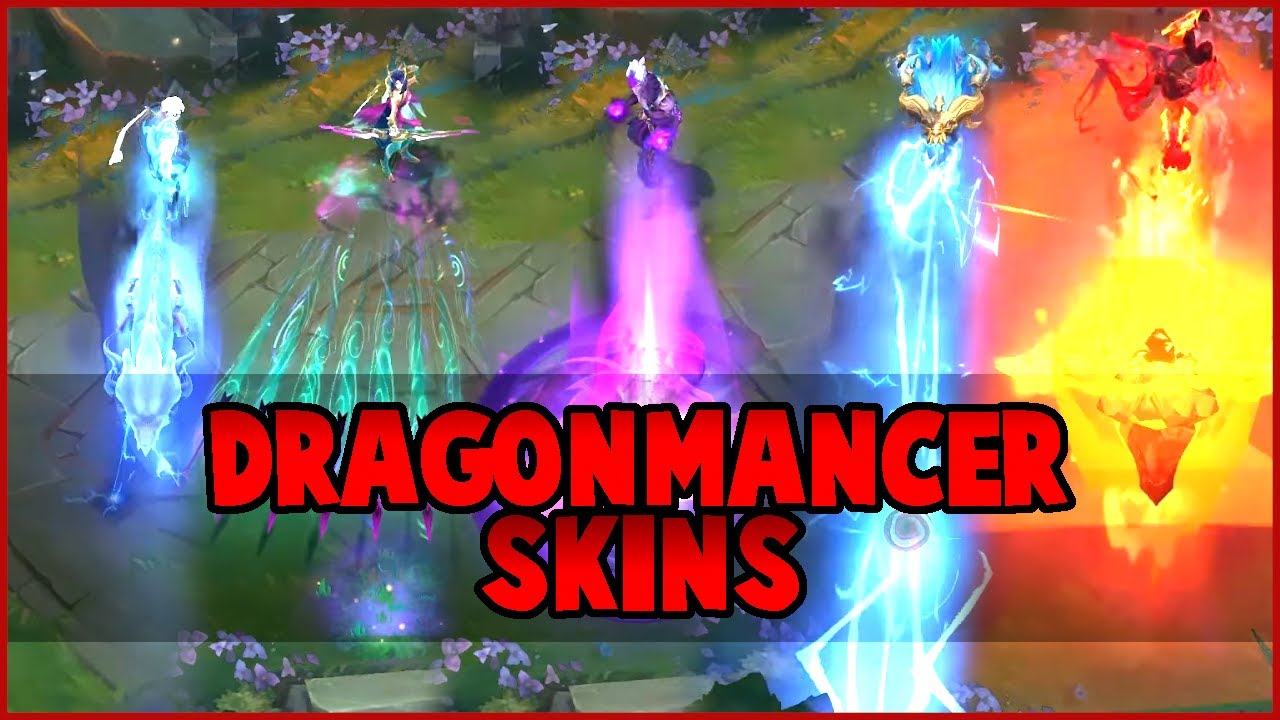 DRAGONMANCERS Lee Sin, Ashe, Brand, Aurelion Sol, Sett (League of Legends)