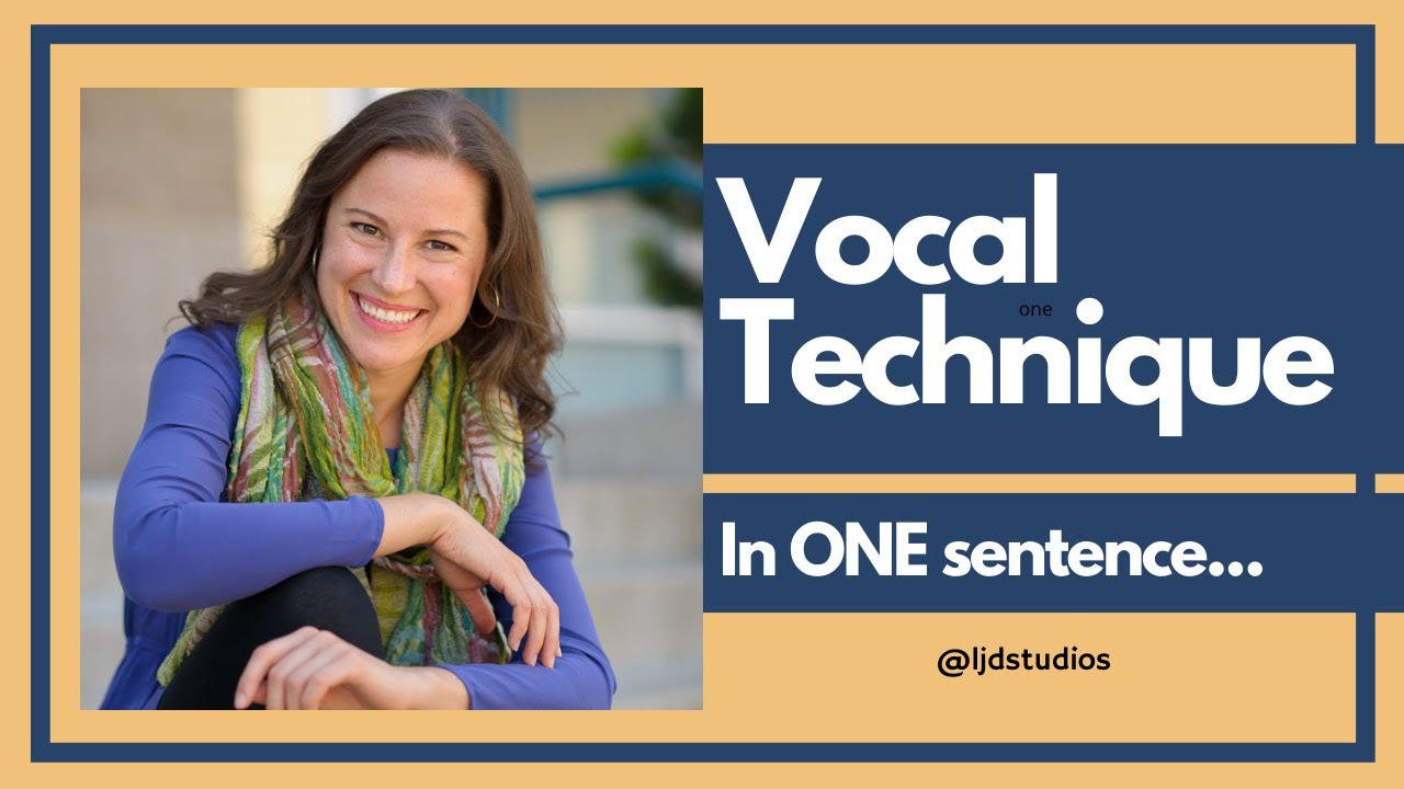 Vocal technique summed up in one sentence!