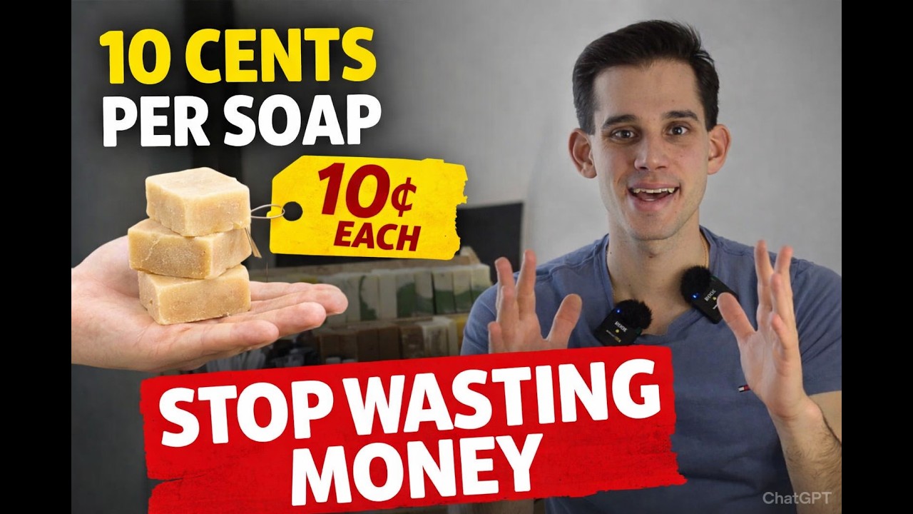 Making $0.10 vs $2.30 Soap (The Cheapest Soap Possible vs Luxury Soap)