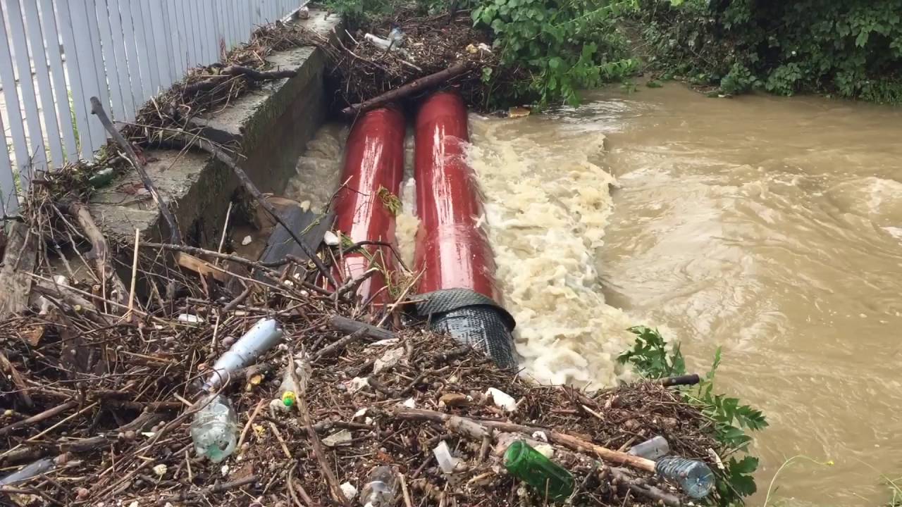 Gdańsk Wrzeszcz Strzyża PKM po ulewnym deszczu The effects of heavy rain 2016