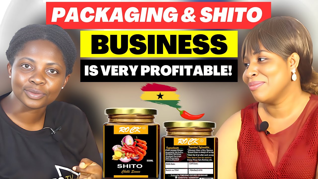 WOW! She Built her Shito and Packaging Business in Ghana With No Money! | Business in Ghana | Twi