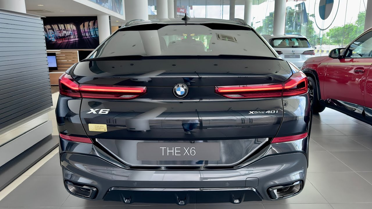 New 2023 BMW X6 xDrive40i M Sport SUV - Black Sapphire | FIRST LOOK 4k