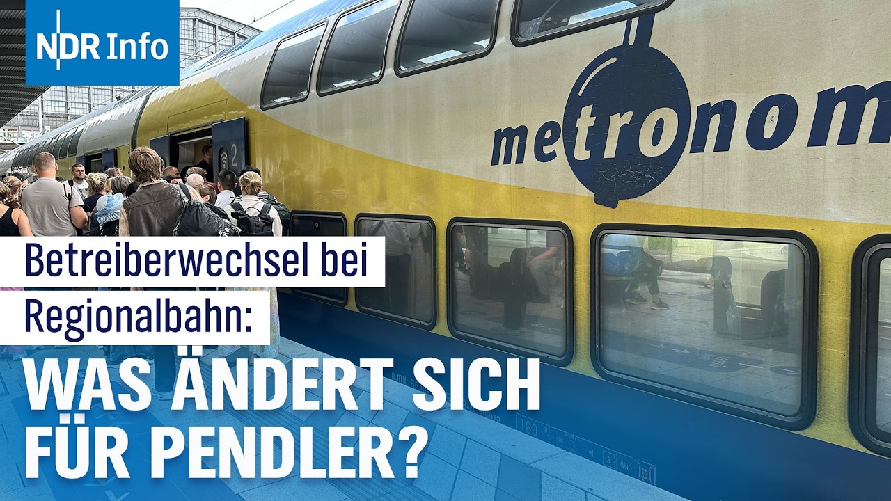 Mehr Pünktlichkeit ab 2026 mit Metronom & DB Regio im Norden? | NDR Info