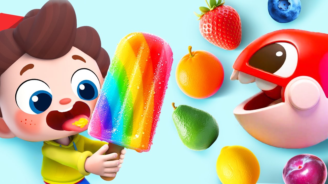 Fruit Ice Cream Challenge | Learn Fruits | Colors Song | Nursery Rhymes & Kids Songs | BabyBus