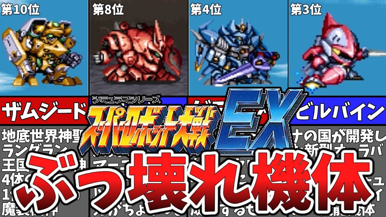 【歴代スパロボ】スパロボEX最強機体ランキングTOP10【ゆっくり解説】