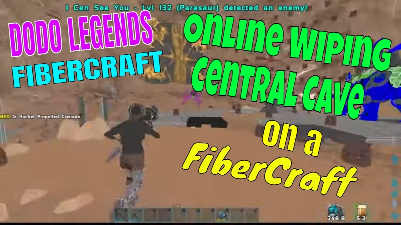 Ark PVP | Online Raiding Scorched Earth Central Cave on a FiberCraft!