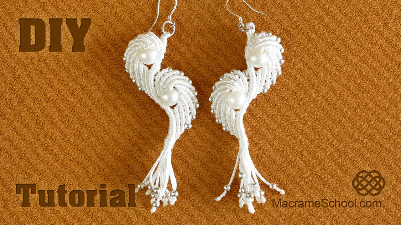 Macramé Angel Wings - Earrings Tutorial
