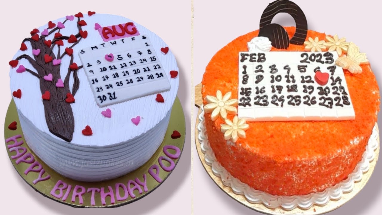 Calendar Theme Cake | Anniversary Cake Design | cake decoration tips