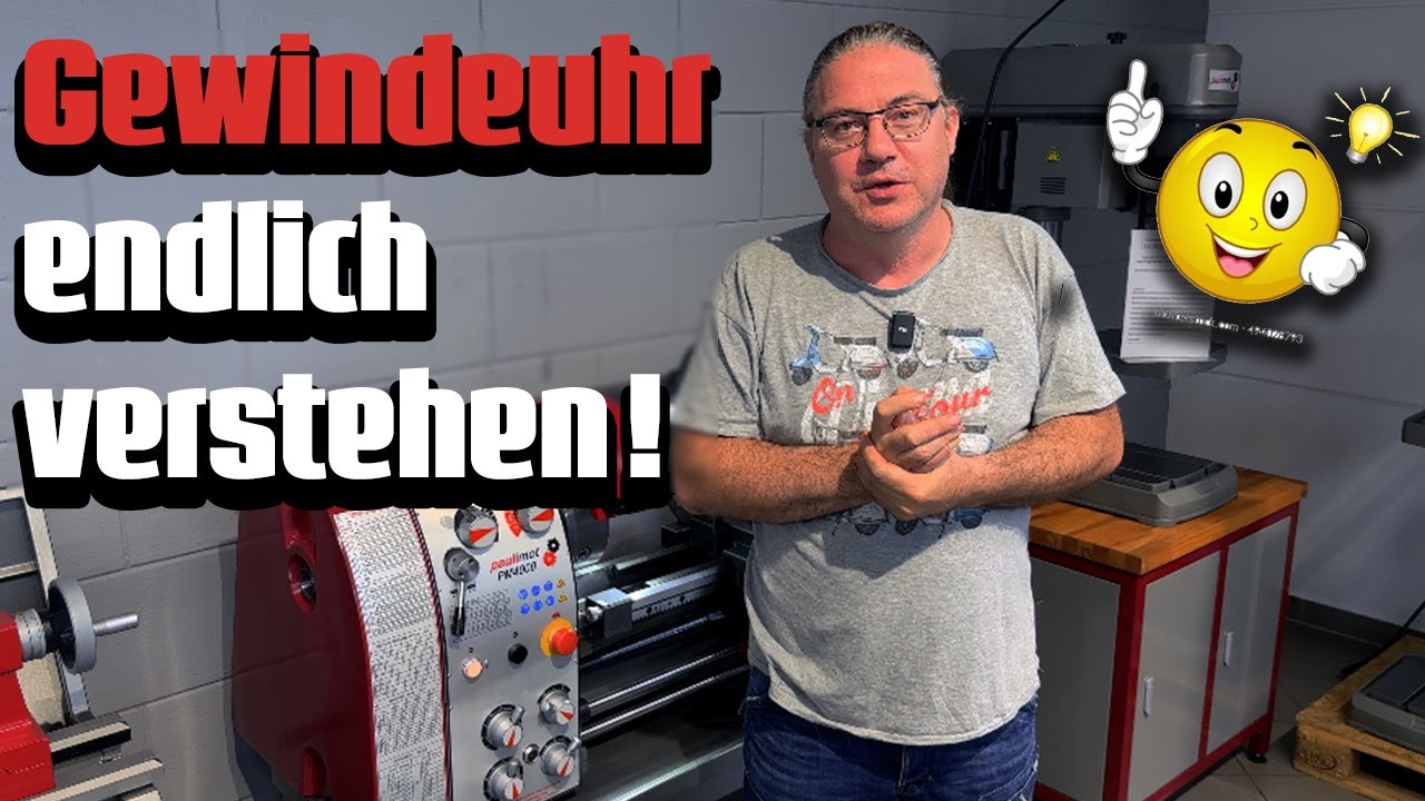 So benutzt du die Gewindeuhr richtig | Gewinde schneiden an der Drehmaschine