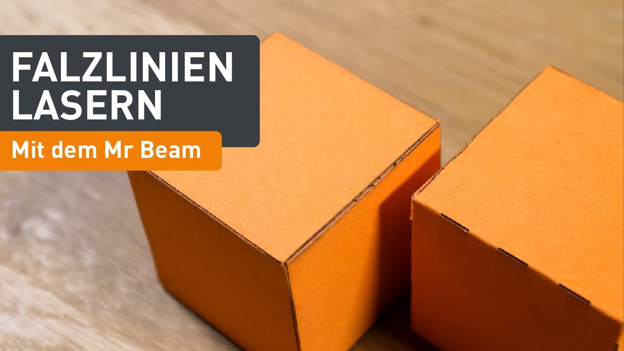 Falzlinien mit dem Mr Beam lasern - Mr Beam Creative Lab