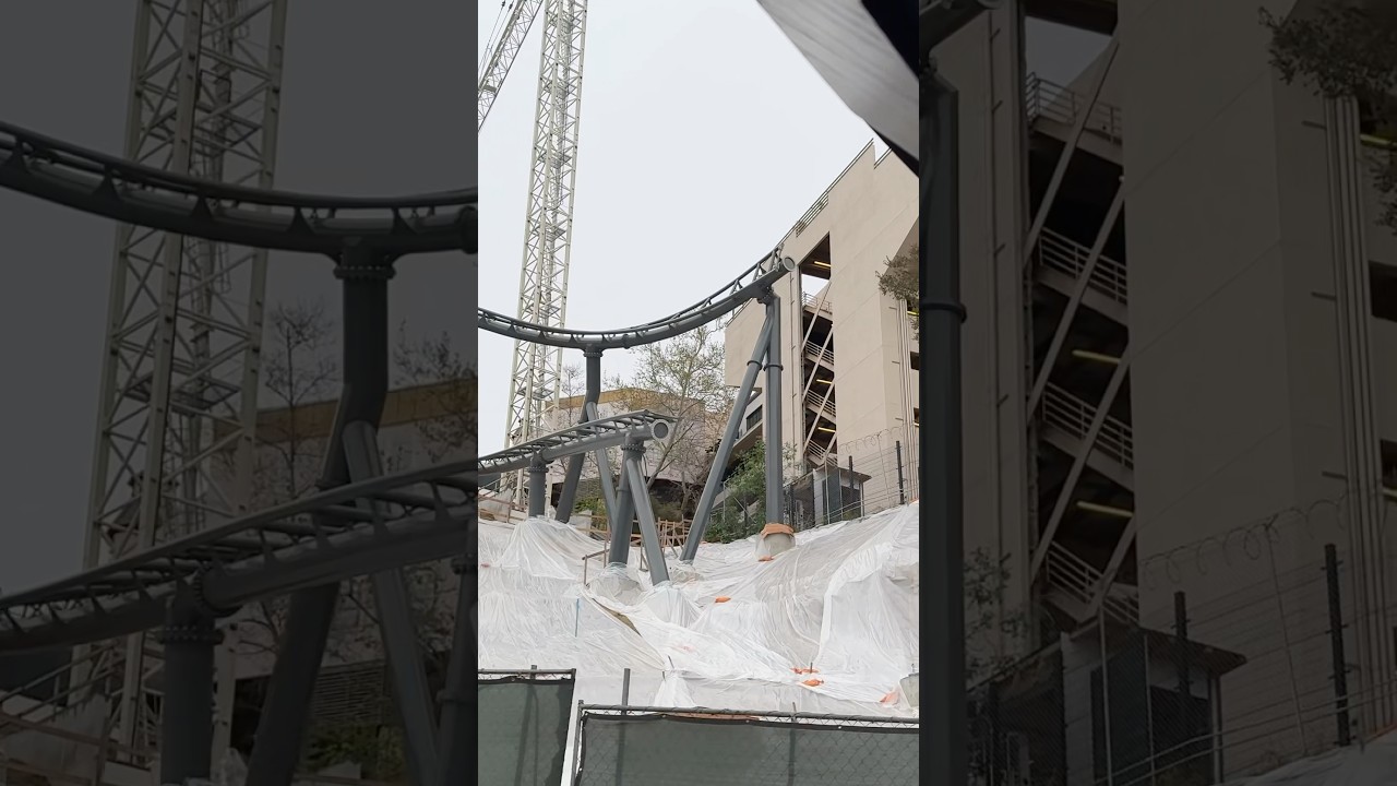 FAST & FURIOUS HOLLYWOOD DRIFT NEW ROLLER COASTER CONSTRUCTION UPDATE at Universal Studios Hollywood