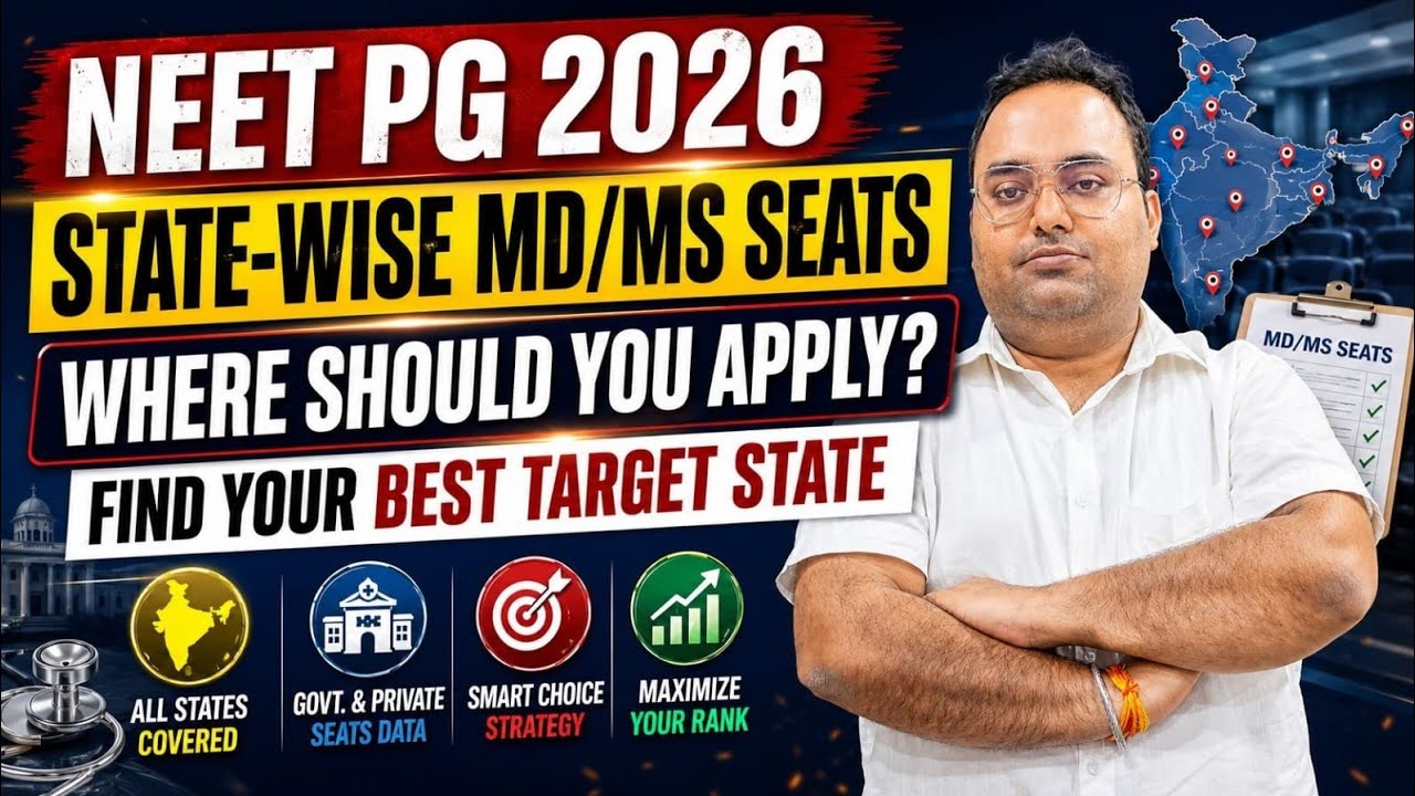 Title: NEET PG 2026 State-Wise MD/MS Seats: Where Should You Apply?  #NEETPG2026 #NEETPGCounselling