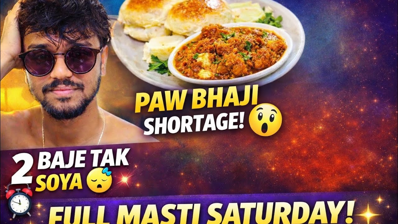 Uthte-Uthte Dopahar Ho Gayi 😵‍💫⏰ | Mess Ka Paw Bhaji Drama 🍛😋Badminton🏸+Mandir 🚩 Saturday Vibes ✨