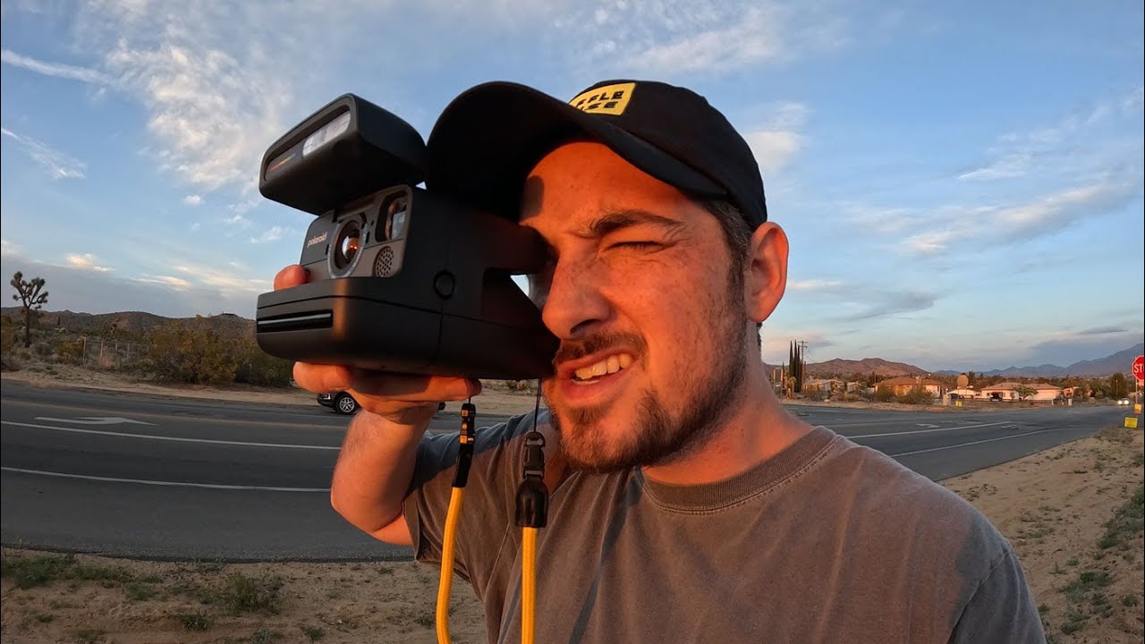 A Polaroid Flip Desert Road Trip