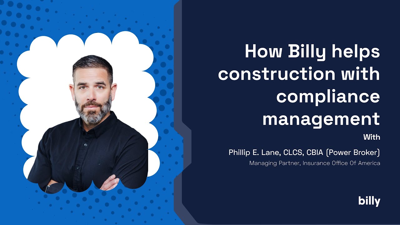 Certificate Of Insurance (COI) tracking solution - Billy