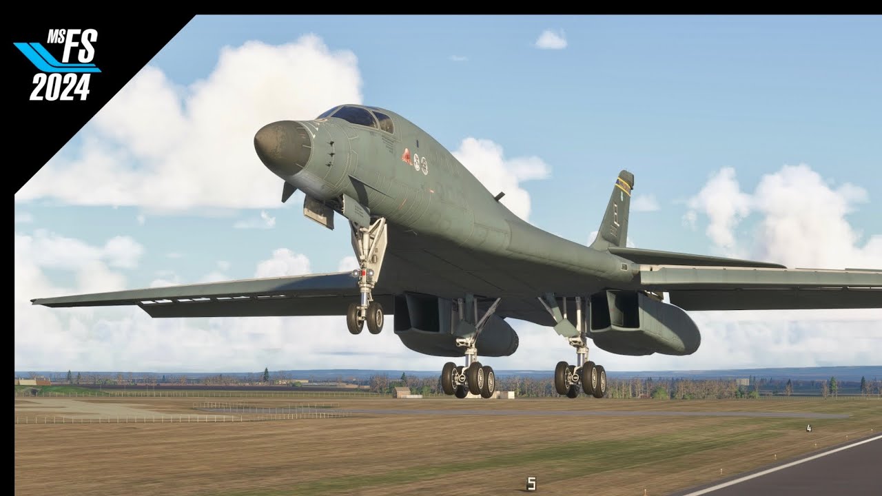 MSFS2024 Ultra | Rockwell B-1 Lancer | Flight Sim 24 | ChasePlane | Mildenhall AB to RAF Scampton