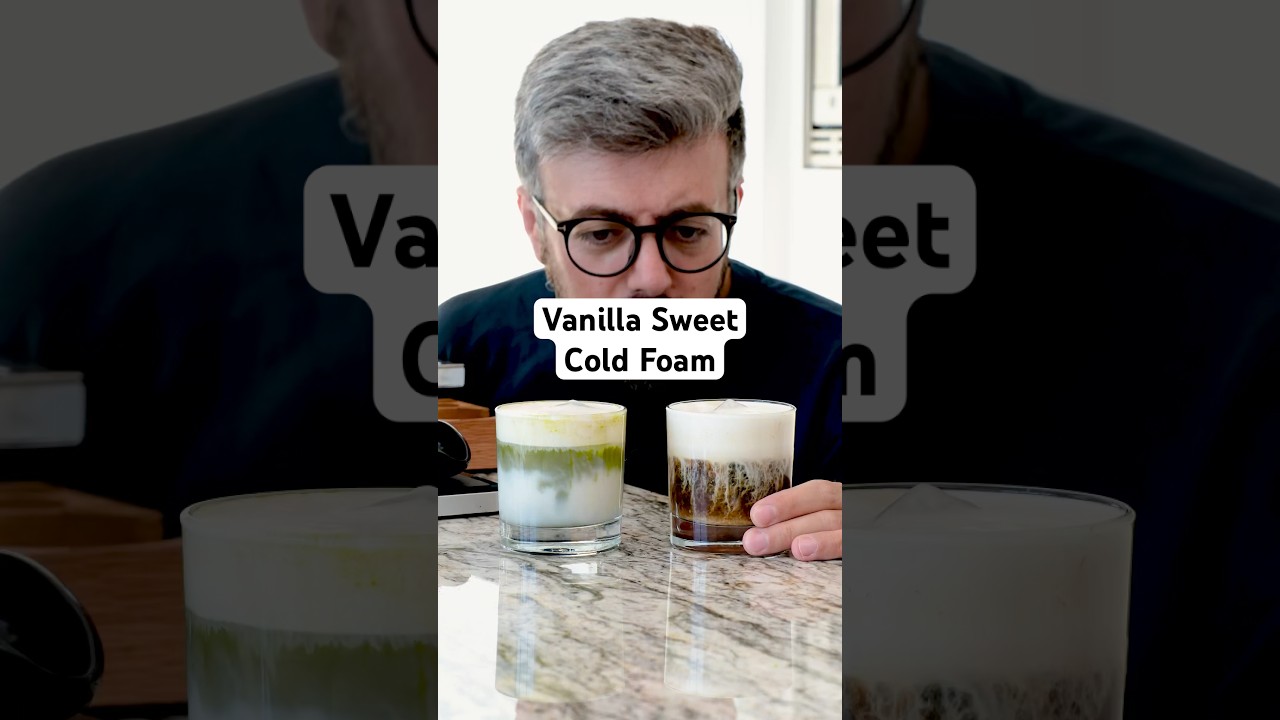 Vanilla Sweet Cold Foam Recipe | Perfect for Iced Coffee, Cold Brew & Matcha Lattes #coldfoam