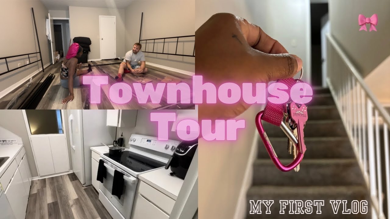 My First Vlog : Townhouse Tour 🏡, We Moved In Together | Living In Georgia