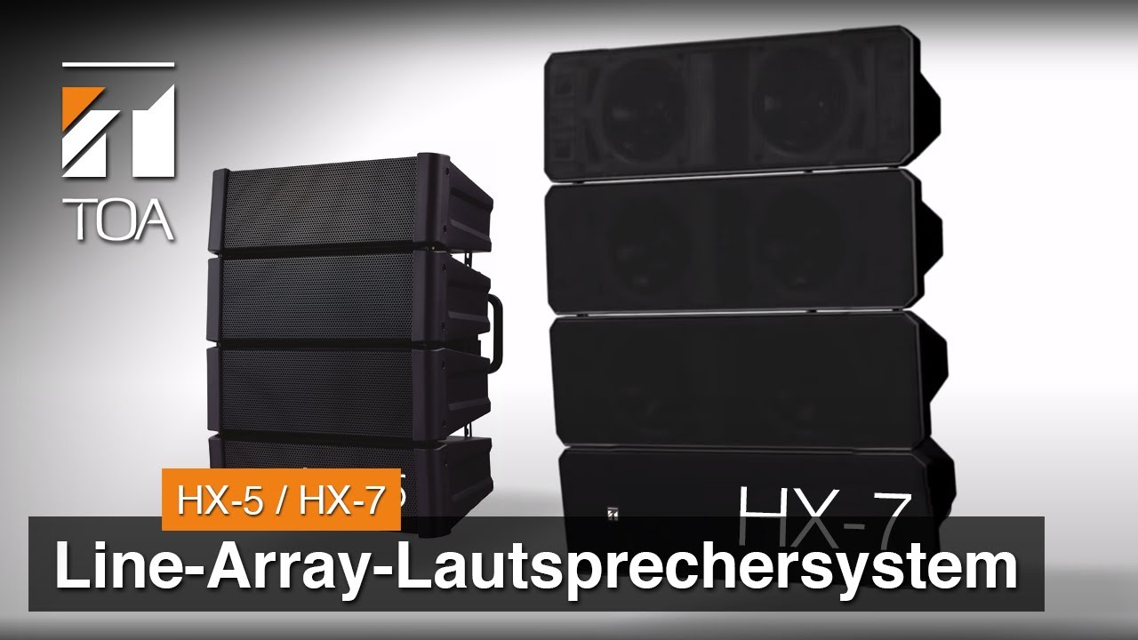 Line-Array-Lautsprechersystem mit variabler Dispersion HX-5 und HX-7