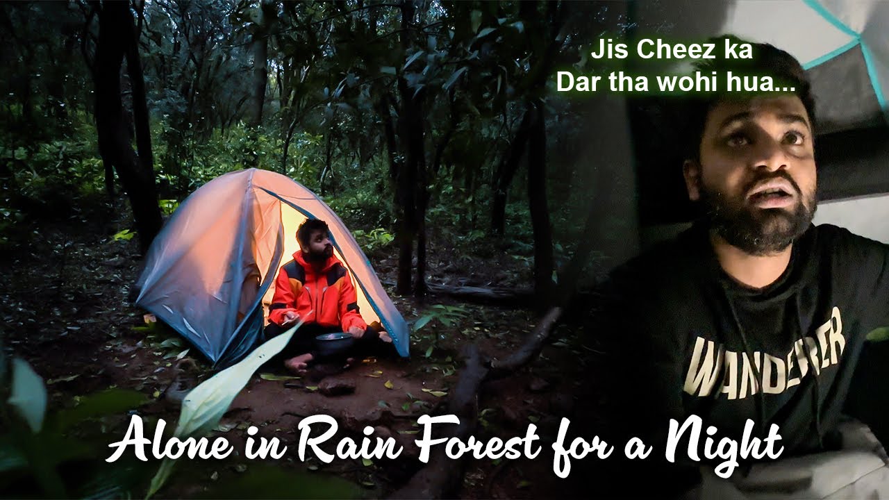 I CHALLENGED MYSELF for a Solo Night Camping in the Rainforest | ASMR |