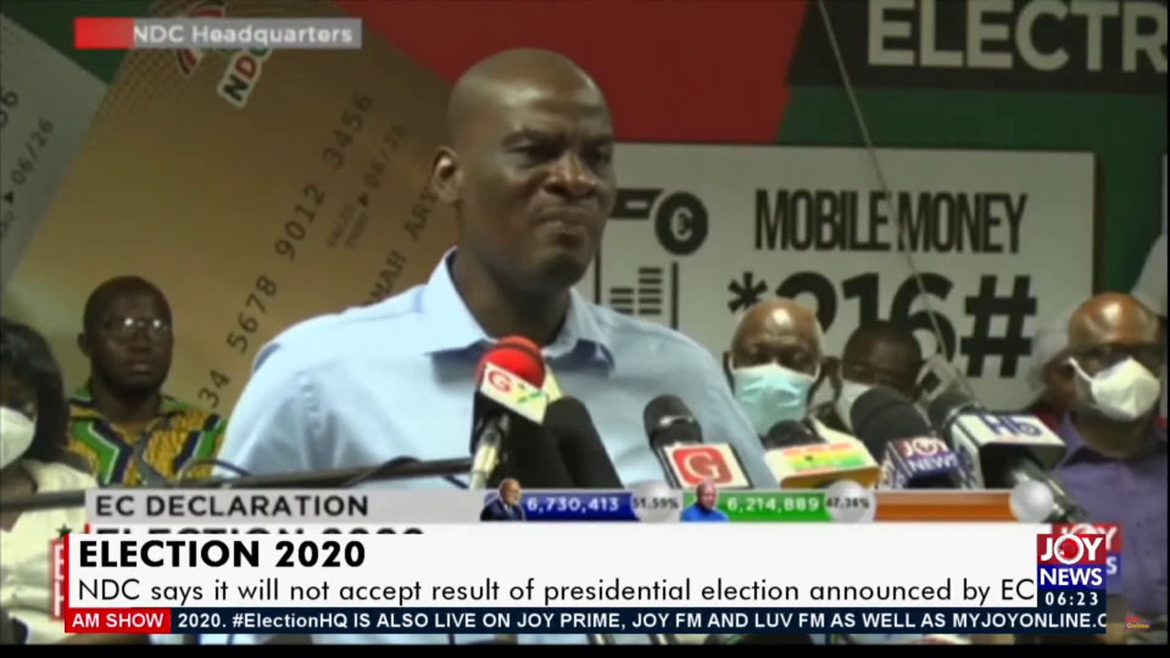 NDC says it will not accept result of presidential election announced by EC - AM News (10-12-20)