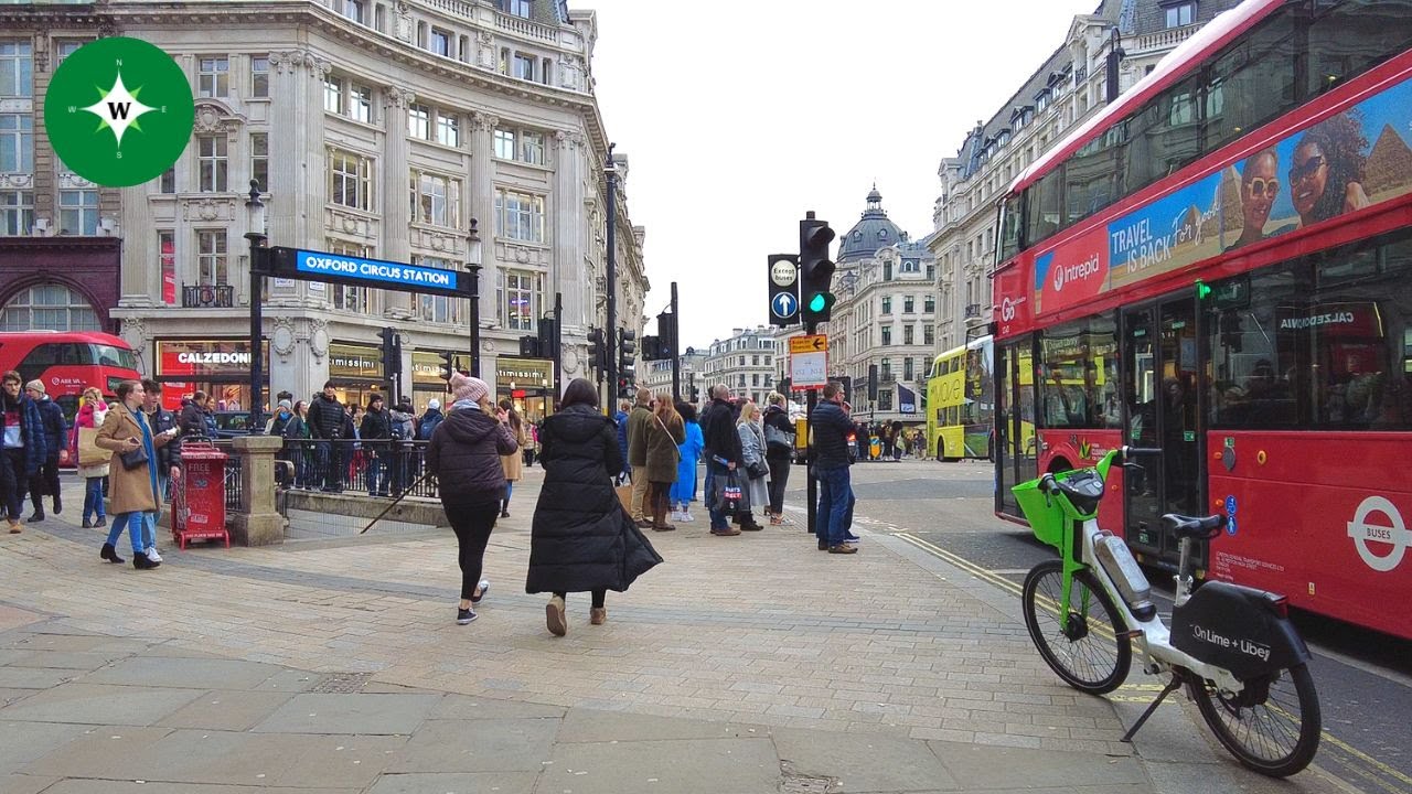 [4K] Riding the Tube from Oxford Circus to King's Cross Station