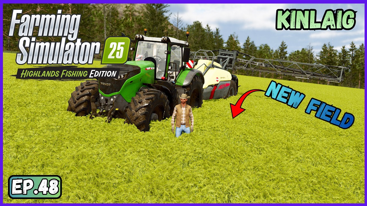 Fertilizing & New Field | Farming Simulator 25: Highlands Fishing Gameplay | Ep.48