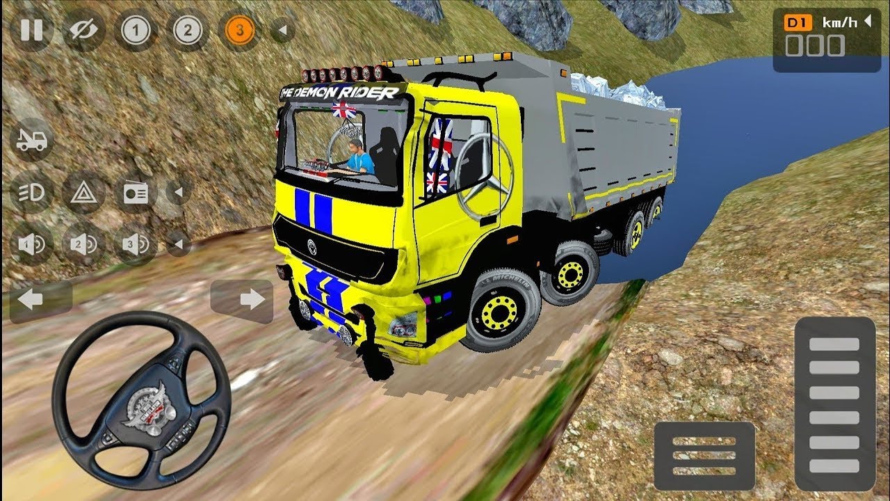 IDBS Heavy Dumper Truck offroad challenges driving l Bus simulator indonesia l Truck Driving