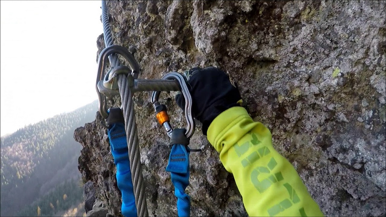 Via ferrata Skalka pri Kremnici. Výzva a Trubačová veža