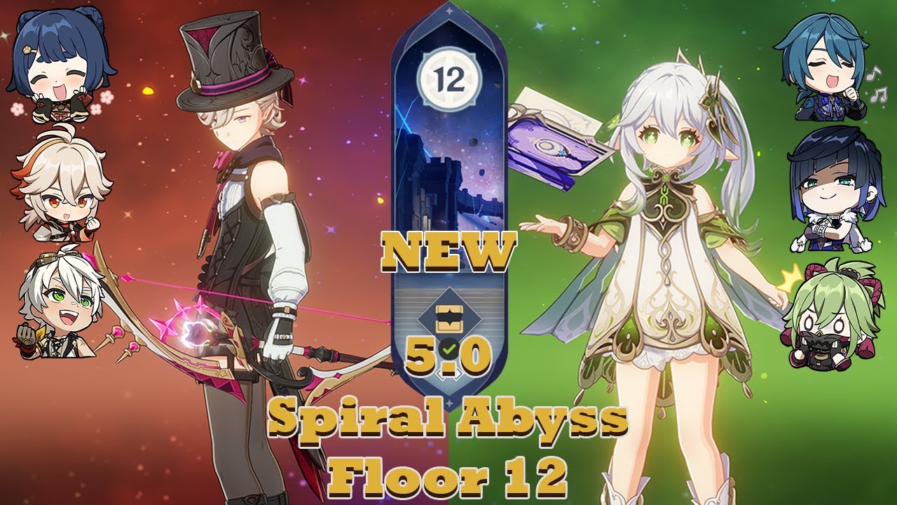 [5.0 Abyss] Lyney Mono Pyro & Nahida Hyperbloom 5.0 Spiral Abyss floor 12 | Genshin Impact