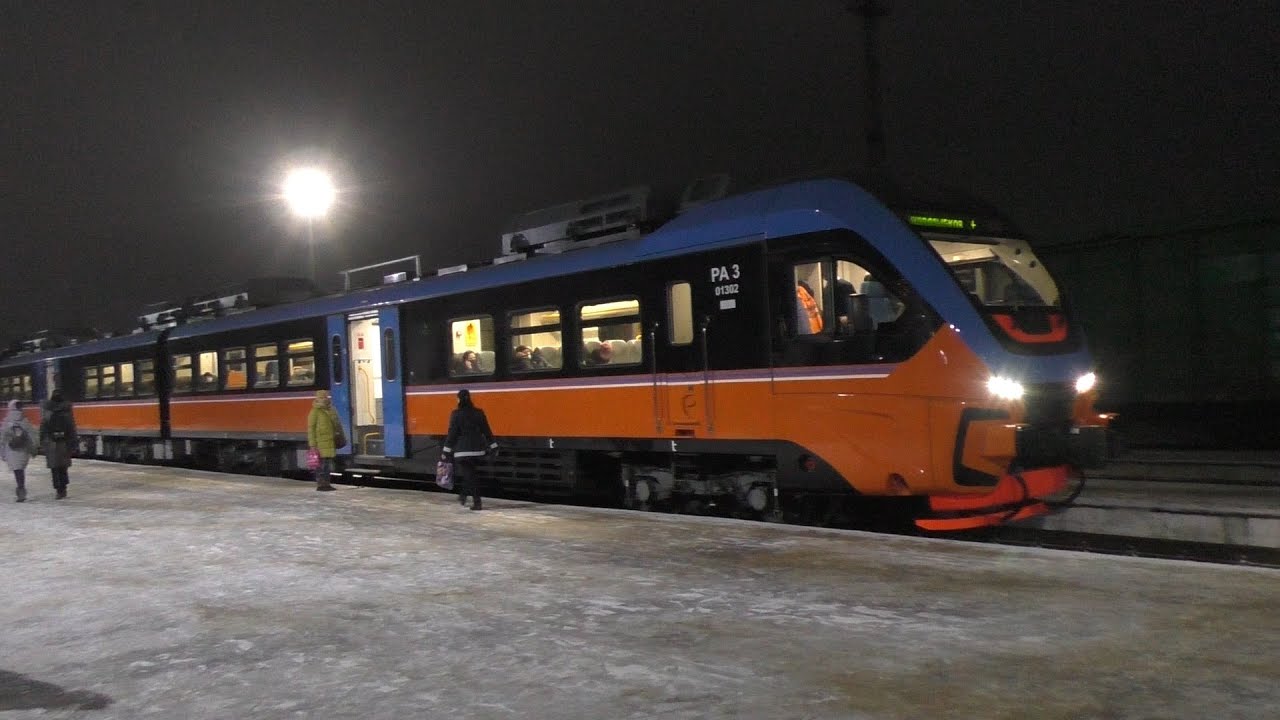 Утренний поезд Почеп – Унеча – Новозыбков. ЧМЭ3 и РА3 на холостом ходу