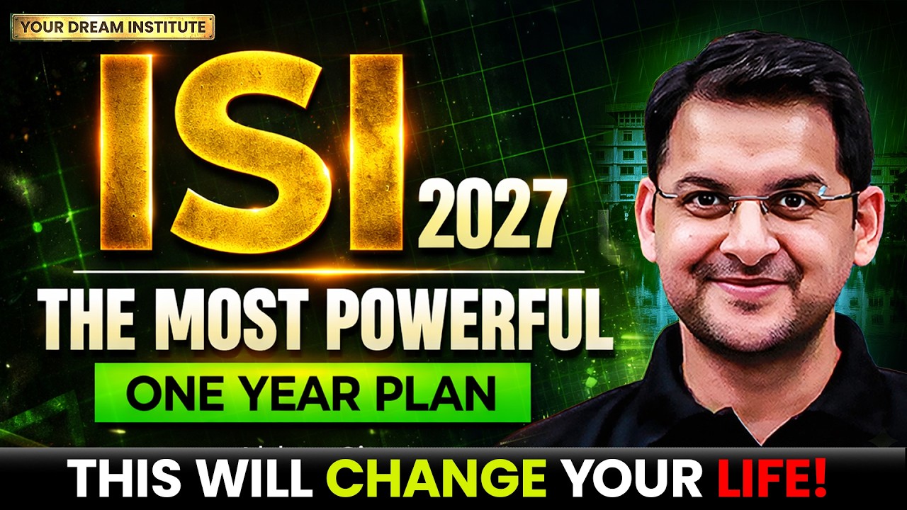 ISI 2027: The Most Powerful 1-Year Preparation Plan | Strategy by Abhay Sir | VOS