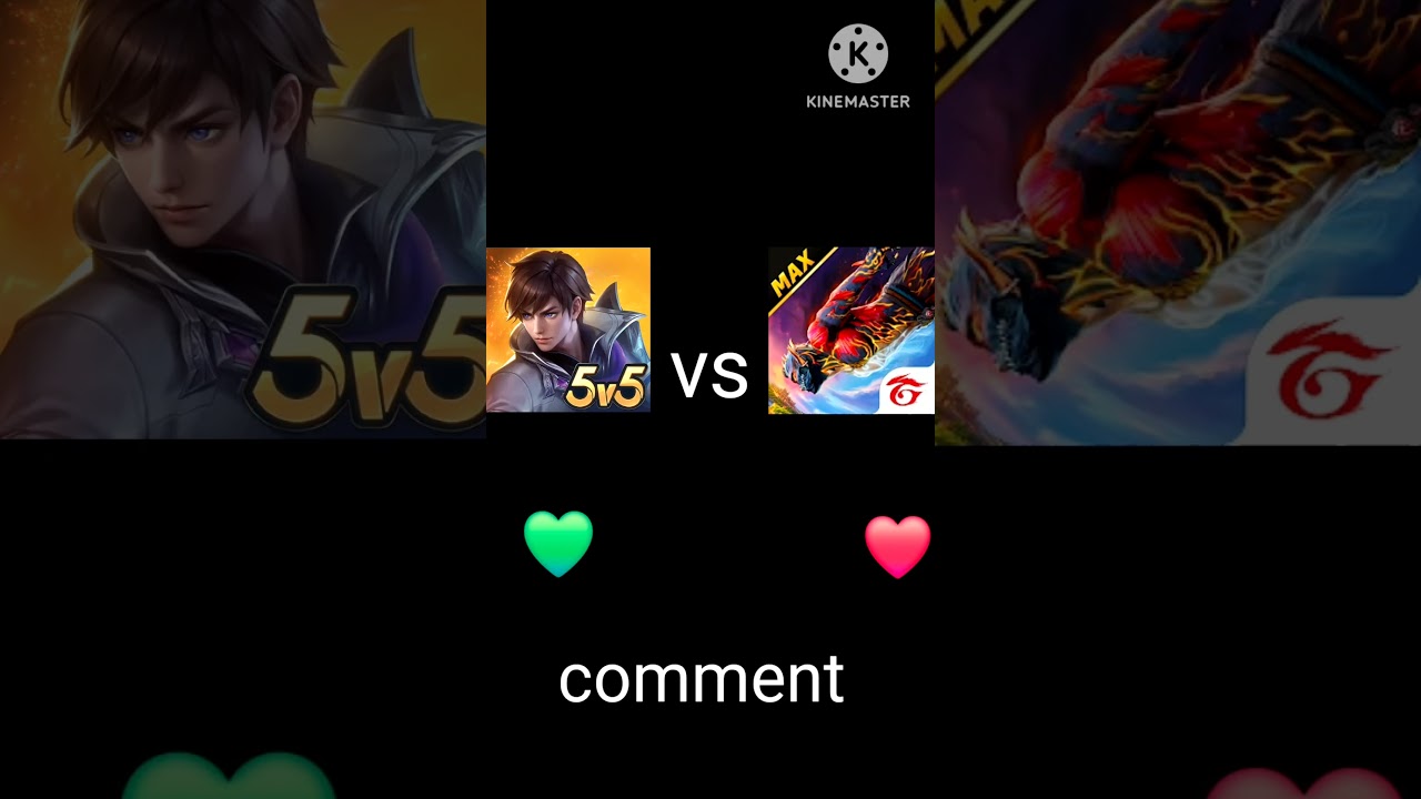 moba 5v5 vs free fire #gaming  #shorts #trending