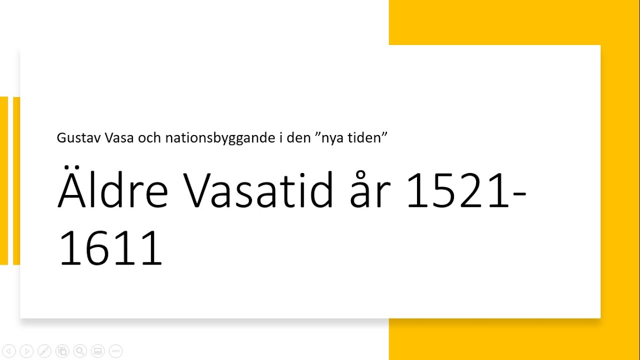 Sverige under tidigmoderntid del 1 (Vasatiden)