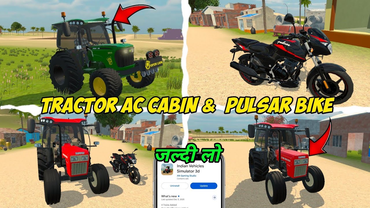 Finally New Update Ac Cabin कैसे ले 🤑 Indian Vehicle Simulator 3D || Me New Update kaise le 🎉 ||