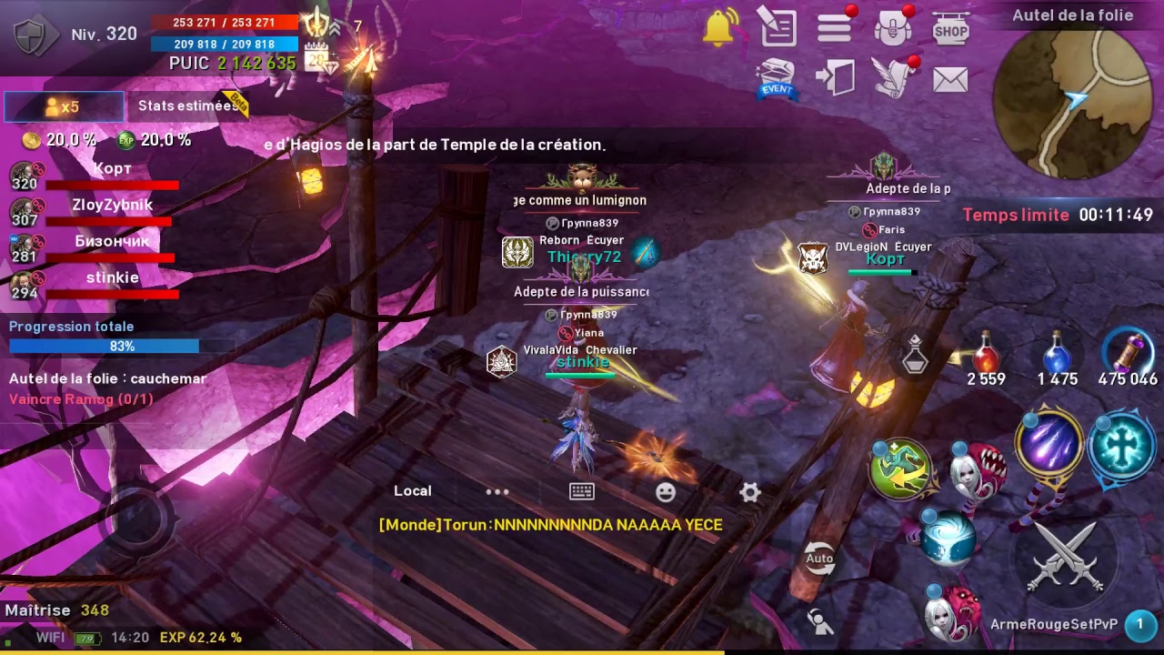 Retour apres suppression Event Marlox