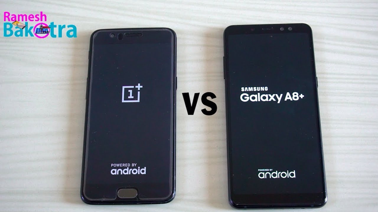 Samsung Galaxy A8 Plus 2018 vs OnePlus 5 Speed and Camera Compare