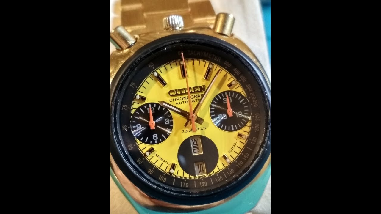 Citizen chronograph automatic 8110A bullhead renovation service