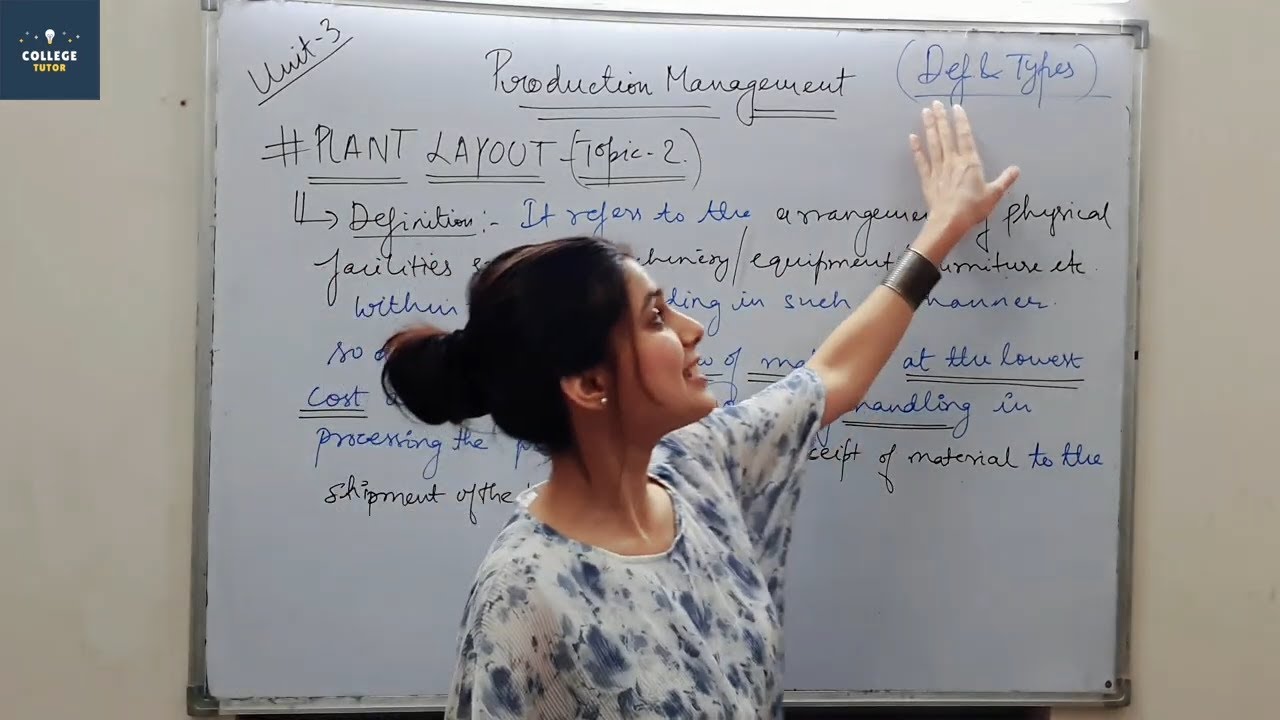 Plant Layout | Production Management | Class 8