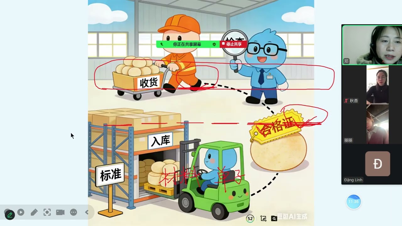 Học giao tiếp tiếng Trung công xưởng cùng giáo viên Trung Quốc phần 3