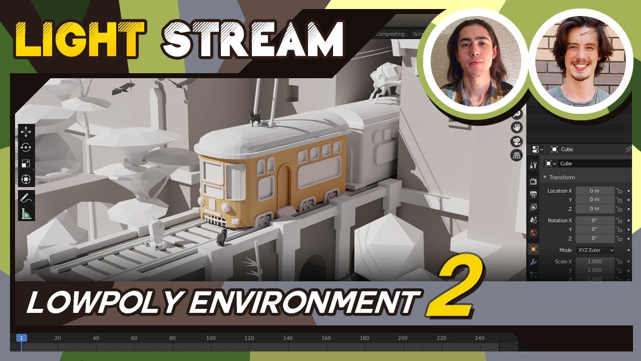 Light Stream | Iskander & Max - Lowpoly environment #2