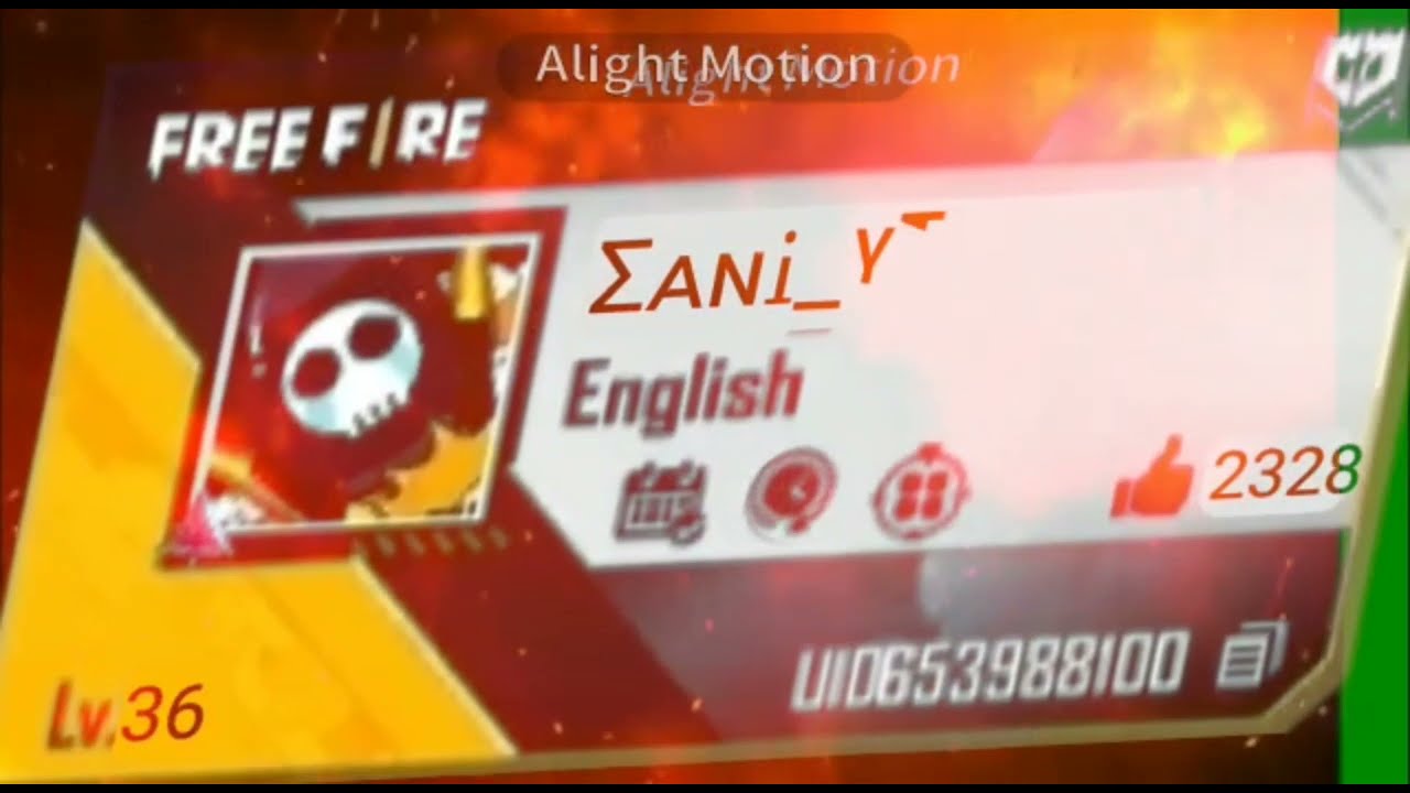 My free fire Profile 3D animation how to free fire 3D animation