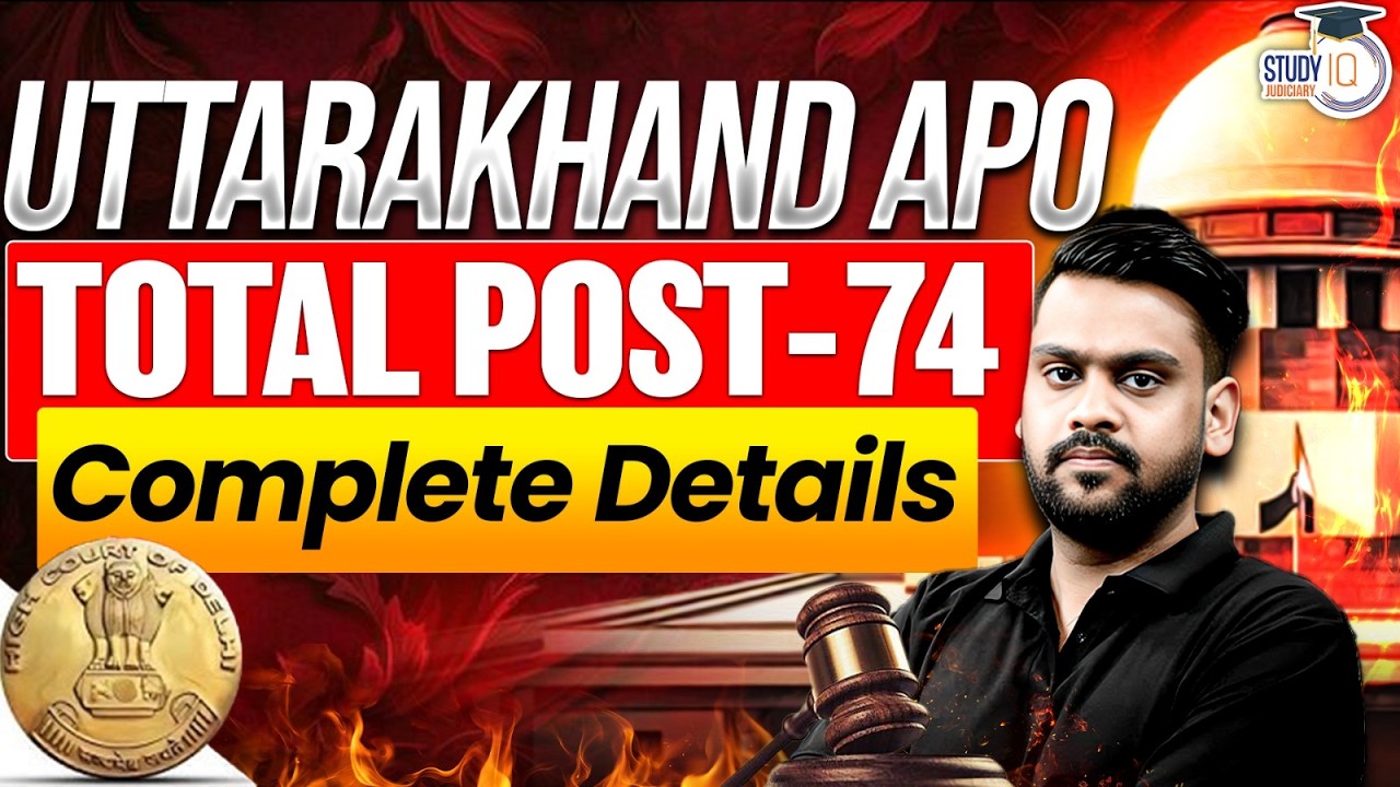 Uttarakhand APO 2026 | 74 Vacancies Out | Complete Notification Details