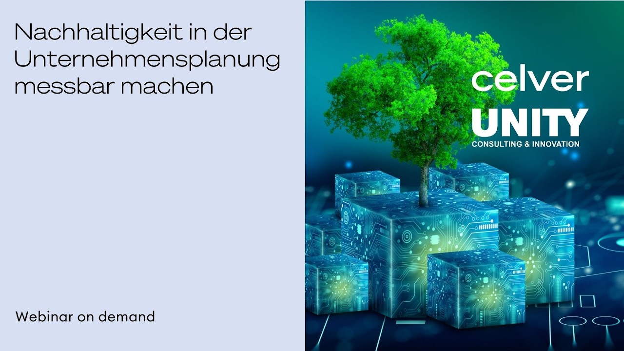 celver Webinar: Nachhaltigkeit in der Unternehmensplanung messbar machen