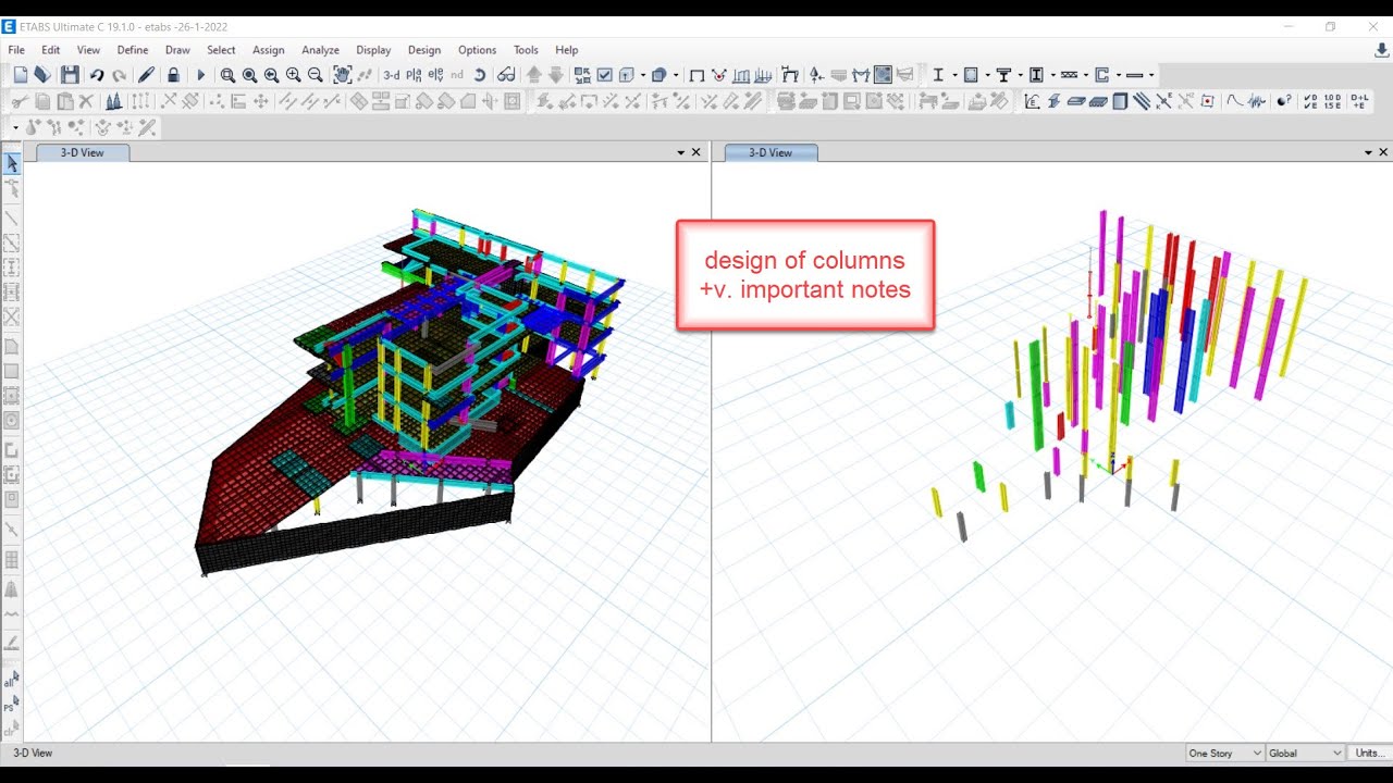 how to force the columns to be safe in Etabs -part 1